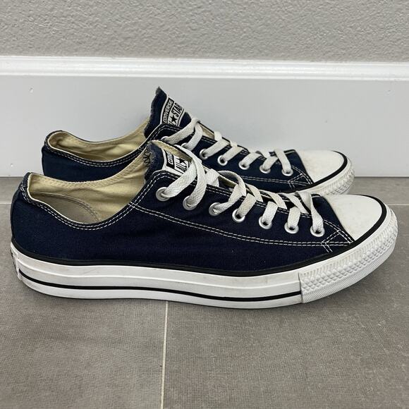 Converse Chuck Taylor All Star Mens 11.5/Womens 13.5 Blue Low Top Casual Shoes - Picture 1 of 5